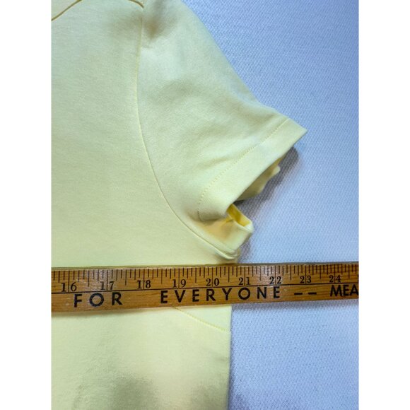 Talbots T-Shirt Dress Womens XLp Butter Yellow Cotton Dress Casual Pullover - Picture 5 of 8